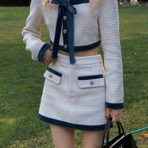 Koreansk Kawaii Mini Kjol Kostym söt