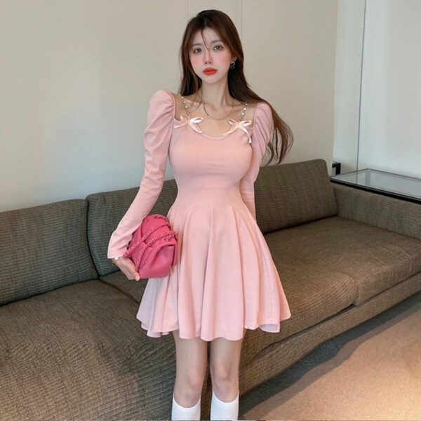 Koreansk Kawaii sexig tröja klänning Koreansk kawaii