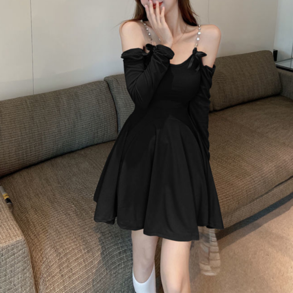 Koreańska seksowna sukienka sweterkowa Kawaii Koreańskie kawaii