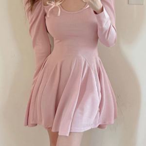 韓国カワイイセクシーセータードレス