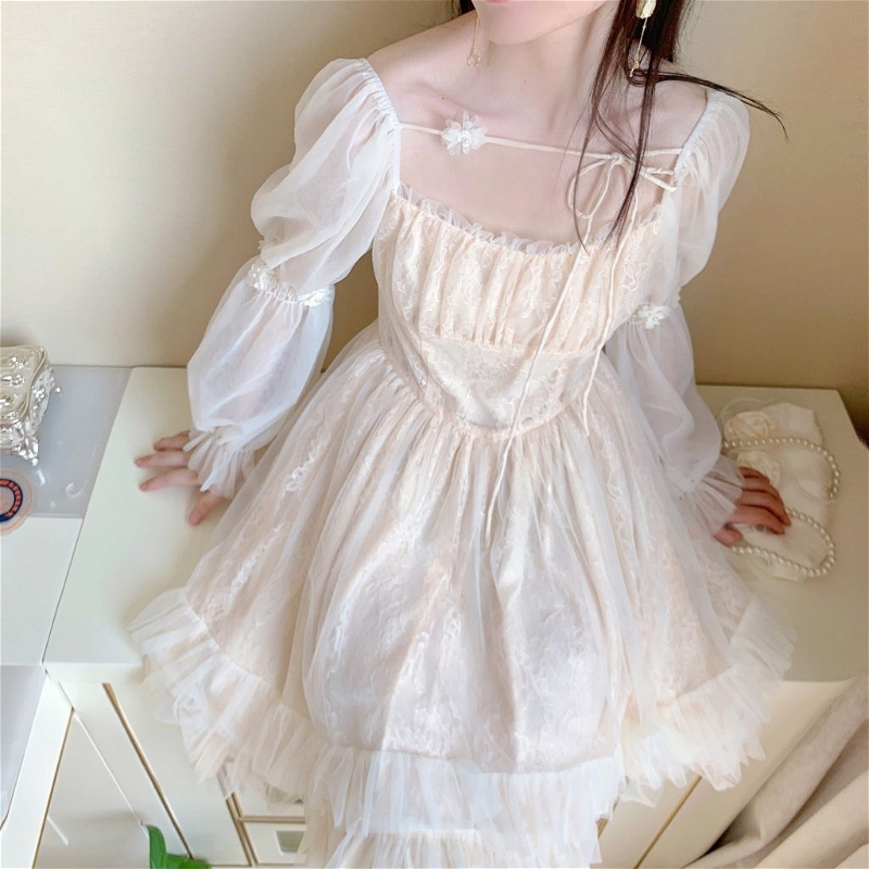 Kawaii Lolita Piece Dress - M