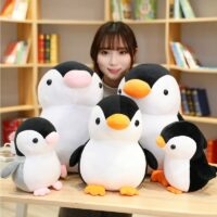 Jouets en peluche de gros pingouin de dessin animé Dessin animé kawaii