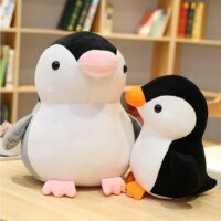 Jouets en peluche de gros pingouin de dessin animé Dessin animé kawaii