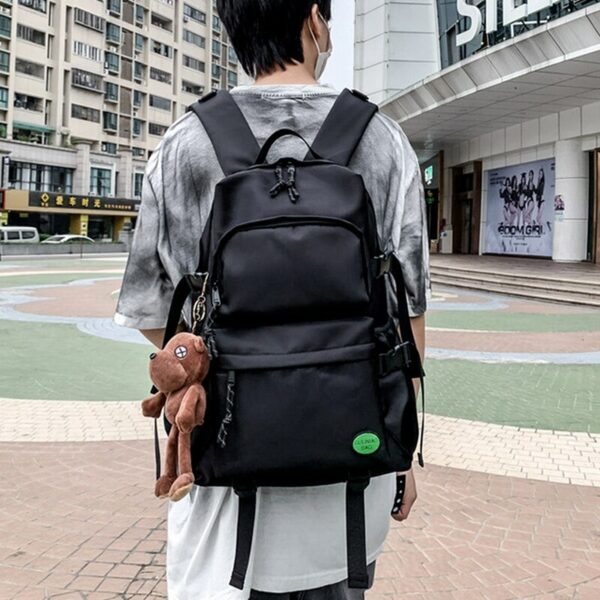 Kawaii Nylonryggsäck med flera fickor Korea Snygg kawaii