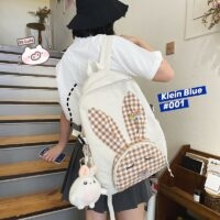 Kawaii Koreański plecak z uszami króliczka króliczek kawaii