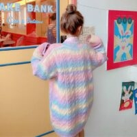 Сладкий свитер Kawaii Rainbow Милый каваи