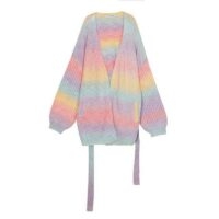 Suéter suelto arcoíris Kawaii kawaii japonés