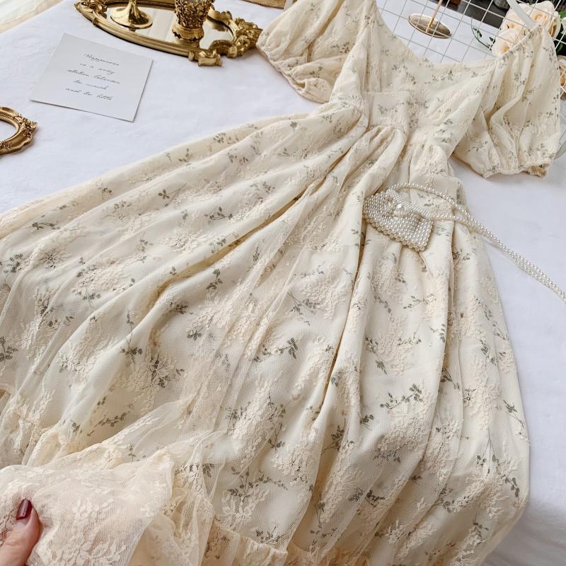 Francuska letnia szyfonowa sukienka wróżki