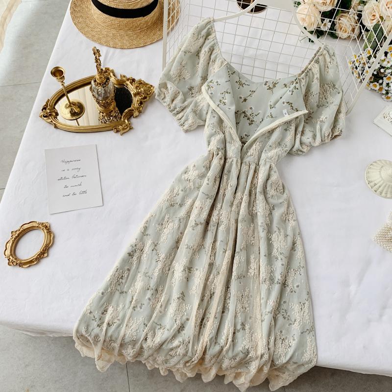 French Summer Chiffon Fairy Dress - Kawaii Fashion Shop | Cute Asian ...