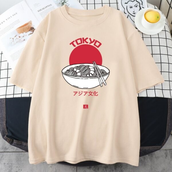Camiseta Harajuku Tokyo Noodles harajuku kawaii
