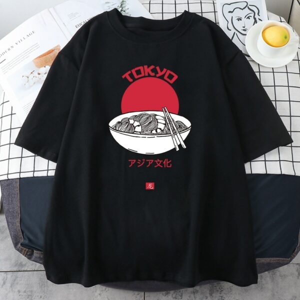 Harajuku Tokyo Nudlar T-shirt Harajuku kawaii