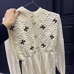 かわいいセーターマキシドレス