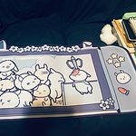 Mouse pad para jogos Kawaii Rabbit Trap