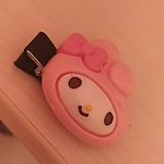 Заколка для волос «Розовый кролик» в стиле кавай