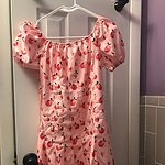 카와이 핑크 플로럴 드레스