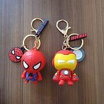Porte-clés de super héros de dessin animé mignon