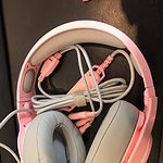 かわいいピンクの猫耳ヘッドセット