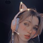Auriculares con orejas de gato rosa Kawaii