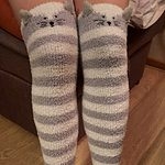 Simpatici calzini alti alla coscia della ragazza giapponese Mori