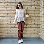 Suéteres de manga completa estilo perezoso