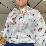 Harajuku blouse met engelenprint uit de jaren 90