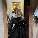 고딕 블랙 세일러 드레스
