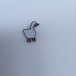 Broche de ganso de desenho animado Kawaii