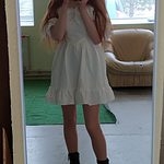Vit Kawaii Fairy Strap-klänning