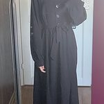 Vestido preto gótico de marinheiro
