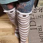 Süße japanische Mori Girl Oberschenkelhohe Socken