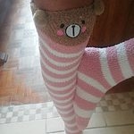 Süße japanische Mori Girl Oberschenkelhohe Socken