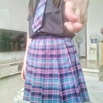 Minifalda a cuadros Jk púrpura
