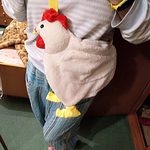 Minibolso de hombro con pollo kawaii