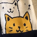 Suéter de gato lindo de Harajuku