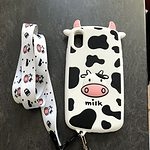 Capa Bonita para iPhone com Vaca Leiteira