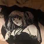 T-shirts noirs graphiques d'anime gothique