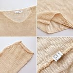 Swetry z pełnym rękawem w leniwym stylu