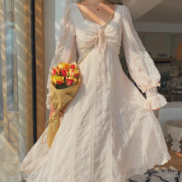 French Vintage Chiffon Fairy Dress Fairy Dress kawaii