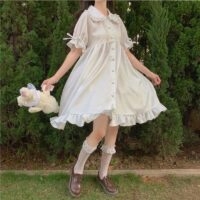 Lolita Sweet Girl White Dress Lolita kawaii