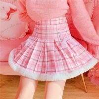 Plisowana spódnica mini Kawaii Lolita Kawaii Lolity