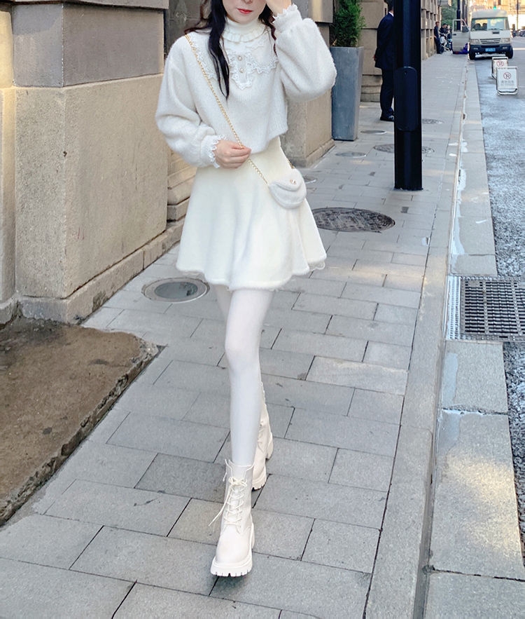 Winter Kawaii Sweet Mini Skirt - Kawaii Fashion Shop | Cute Asian ...