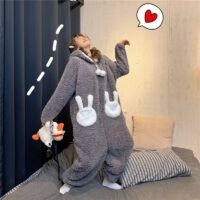 Плюшевая пижама с кроликом Kawaii Плюшевая пижама каваи