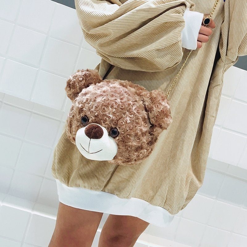 Japanese Lovely Bear Cookie Crossbody Bag