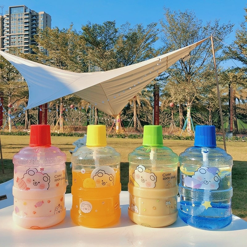Kawaii Bear Water Bottle 1000ml - Kawaii Fashion Shop