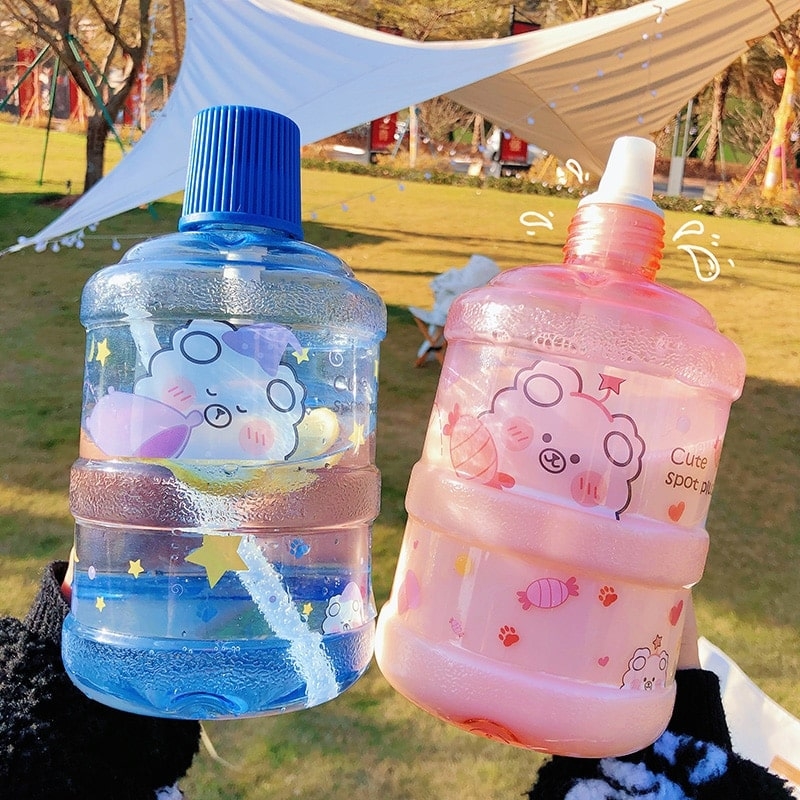 Kawaii Bear Water Bottle 1000ml - Kawaii Fashion Shop  Cute Asian Japanese  Harajuku Cute Kawaii Fashion Clothing