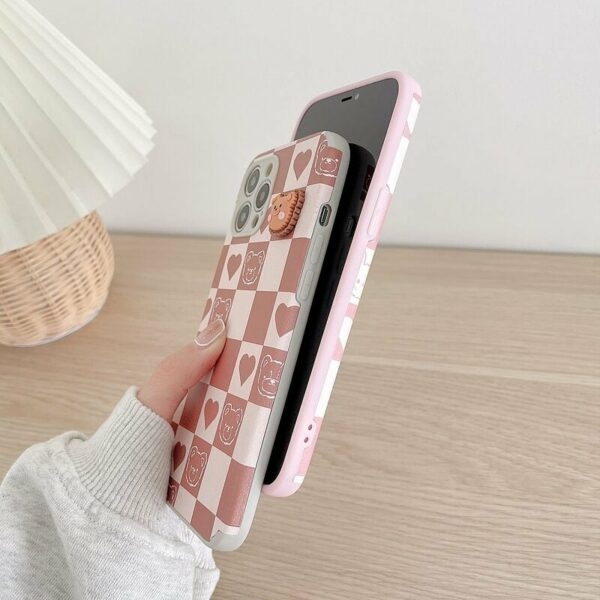 Kawaii Pink 3D Cartoon Bear IPhone Case - Kawaii Fashion Shop | Cute ...