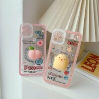 Simpatica custodia per iPhone con pollo in cartone 3D Pollo kawaii