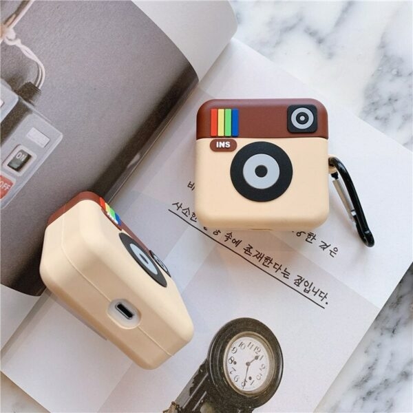 Capa Airpods Kawaii para câmera do Instagram