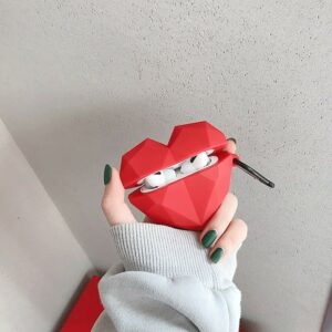 Leuke Airpods-hoes met rood hart