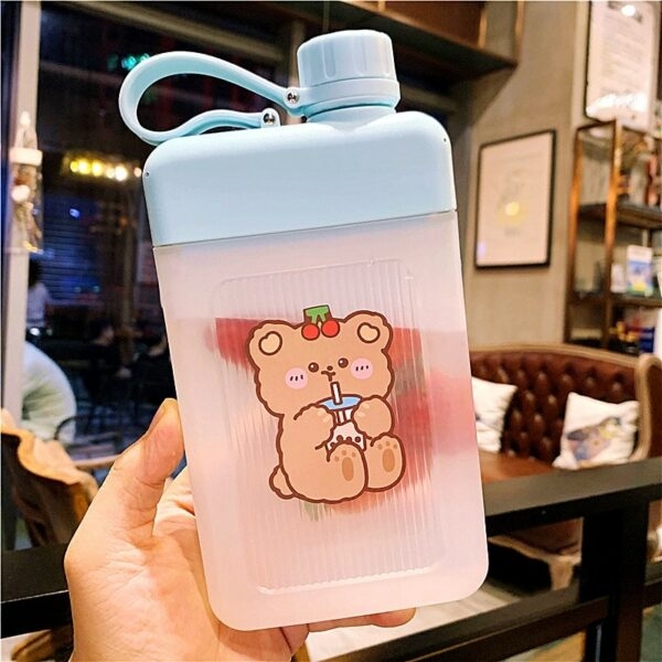 Botella de agua deportiva Cute Bear 450ml oso kawaii